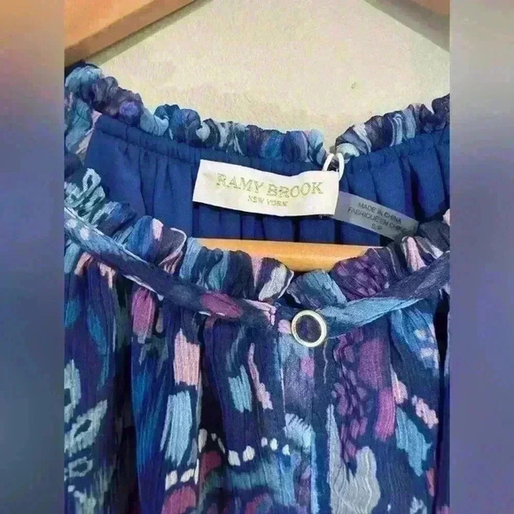 RAMY BROOK - Lola Printed Crew Neck Blouse - Picture 7 of 10